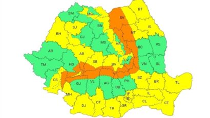 Zona montană a judeţului Caraş-Severin se află sub avertizare de vânt, viscol şi polei