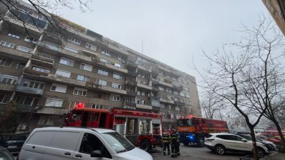 Incendiu într-un bloc din Timișoara. Zeci de locatari au fost evacuați