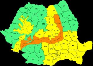 Vânt şi ninsoare temporară în județul Timiș și zona joasă a județului Caraș-Severin, din această seară