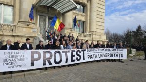 AUR protestează împotriva deciziei Curţii Constituţionale de a anula alegerile prezidenţiale