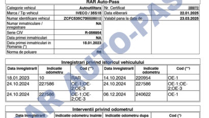 Alege certificatele RAR Auto-Pass de pe site-ul oficial!