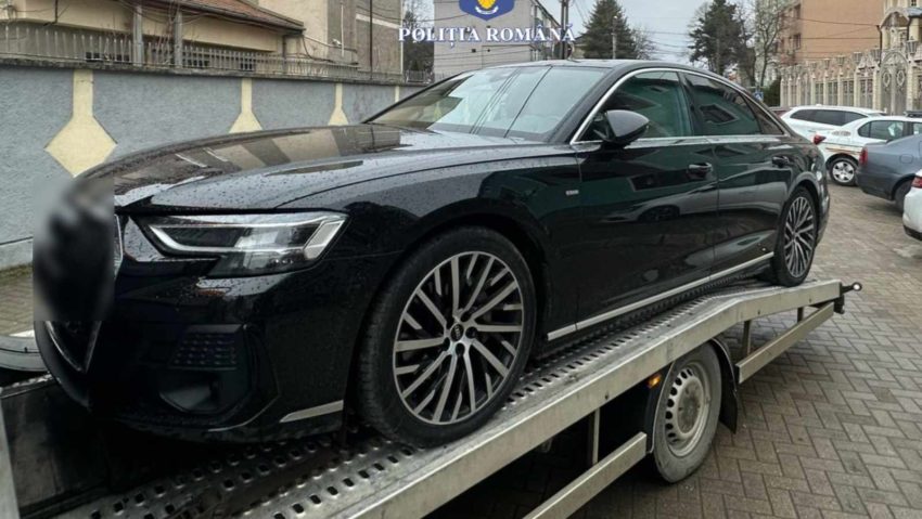 Două autoturisme de lux sustrase din Italia și Germania, confiscate în Caraș-Severin