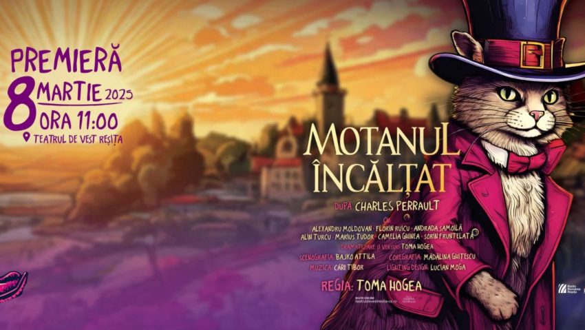 ”Motanul încălțat” în premieră de 8 Martie, la Teatrul de Vest