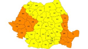 Avertizare meteorologică: ploi abundente și intensificări ale vântului în următoarele zile