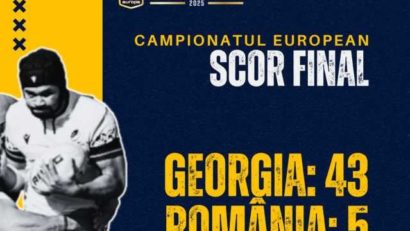 România, învinsă clar de Georgia în semifinalele Campionatului European de Rugby